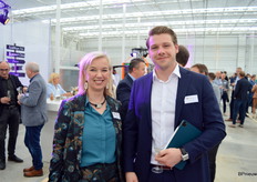 Ilse Harmelink van Flynth en Earvin van Ginkel, die als PhD student zich o.a. bezighoudt met de doorontwikkeling van aardwarmte